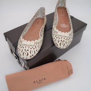 ALAIA Paris Ballerines Veau2 Verrerier2
